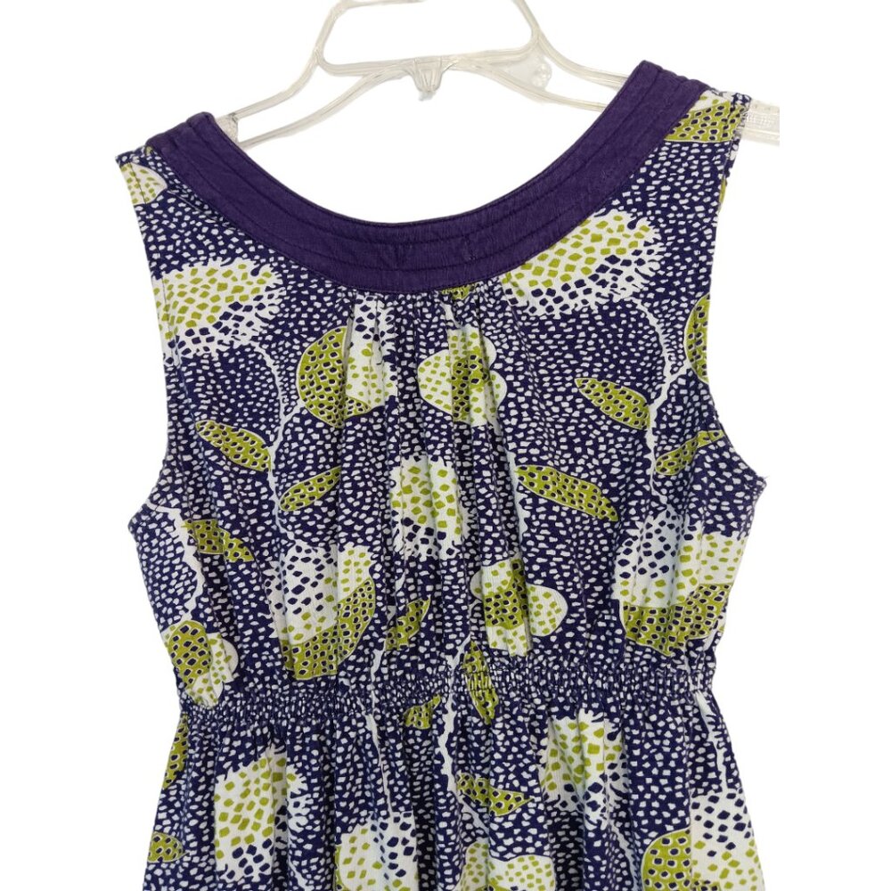 Ezekiel Women's -Baby Doll Tank Top- Purple Green White Small - Picture 14 of 16